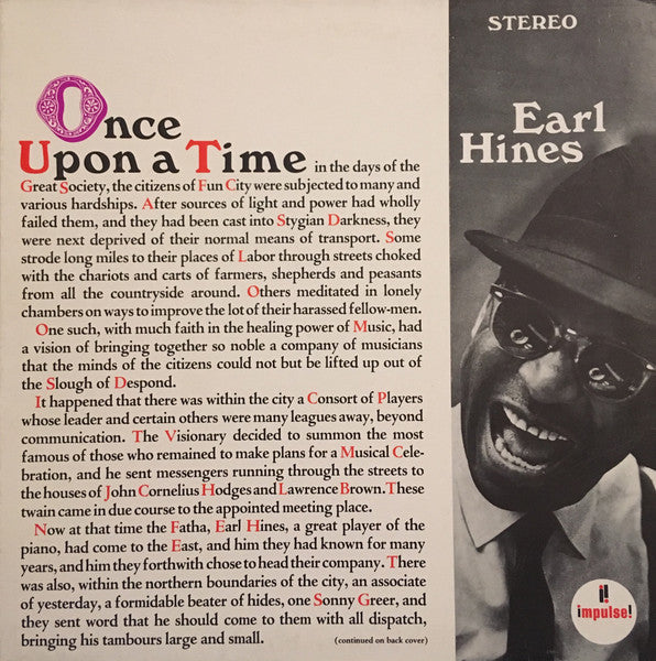 Earl Hines – Once Upon A Time