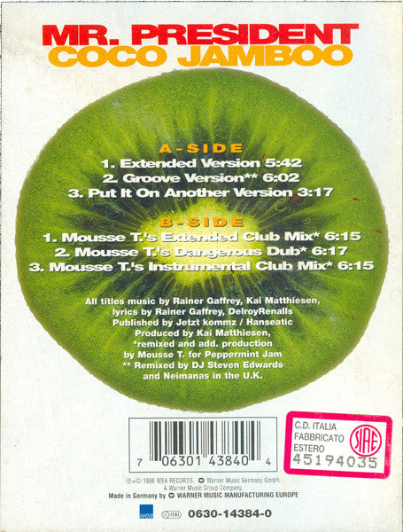 Mr. President - Coco Jamboo