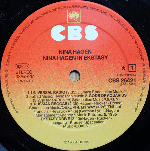 Nina Hagen - In Ekstasy