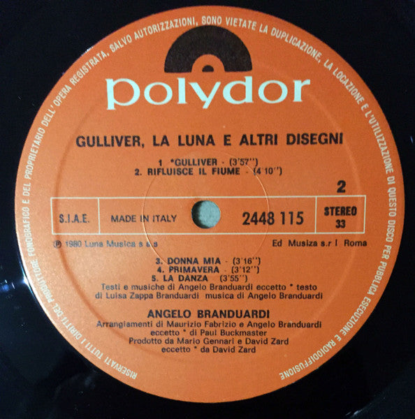 Angelo Branduardi - Gulliver, La Luna E Altri Disegni