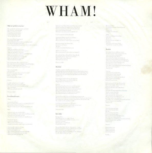 Wham! - Make It Big