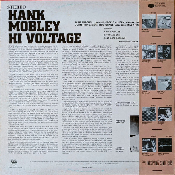 Hank Mobley - Hi Voltage