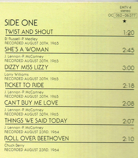 The Beatles - The Beatles At The Hollywood Bowl