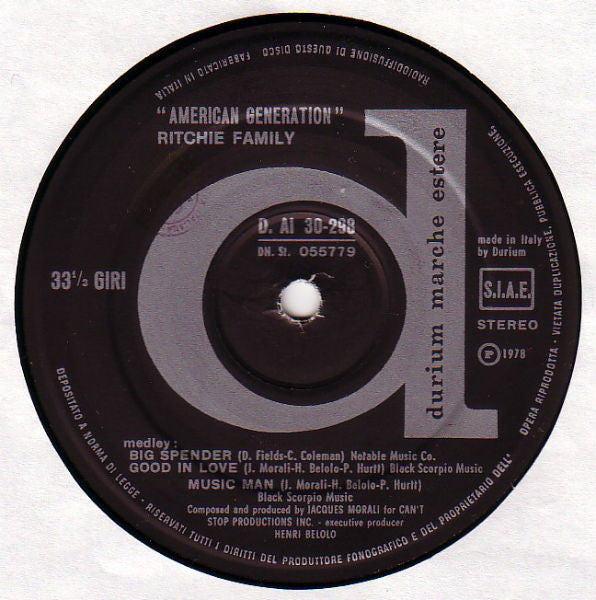 The Ritchie Family - American Generation