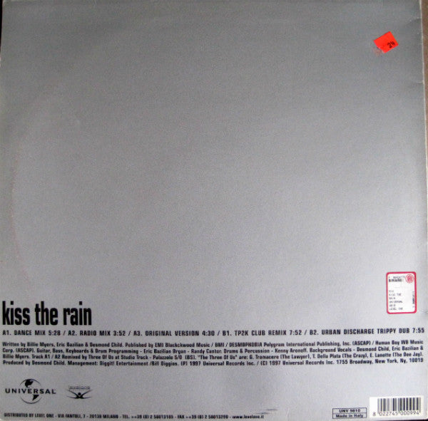 Billie Myers - Kiss The Rain