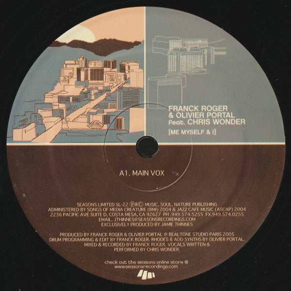Franck Roger & Olivier Portal Feat. Chris Wonder – Me Myself & I