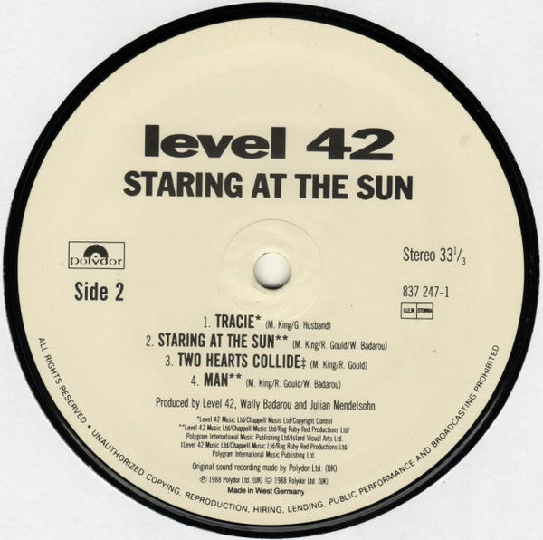 Level 42 - Staring At The Sun