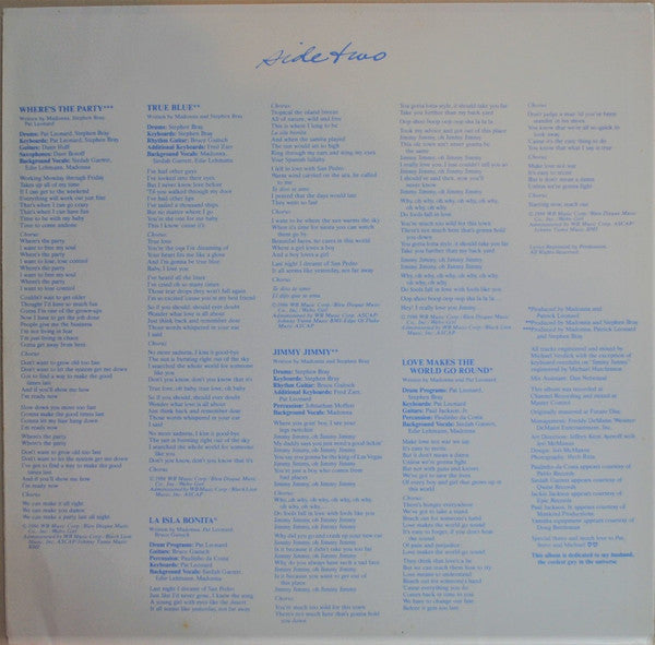 Madonna - True Blue