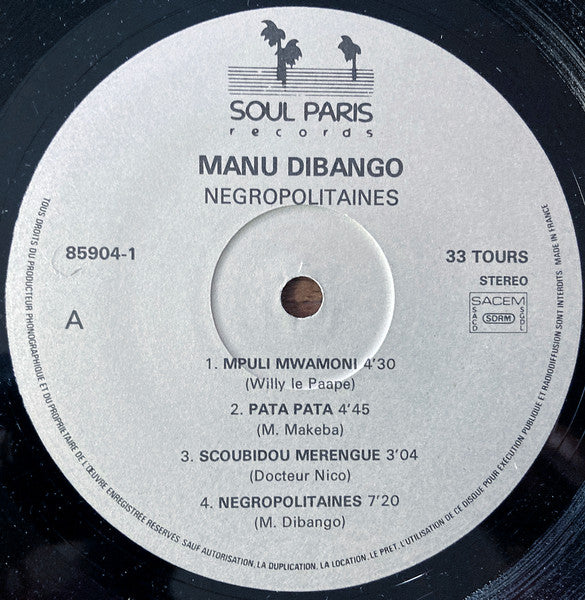 Manu Dibango - Négropolitaines Vol 1