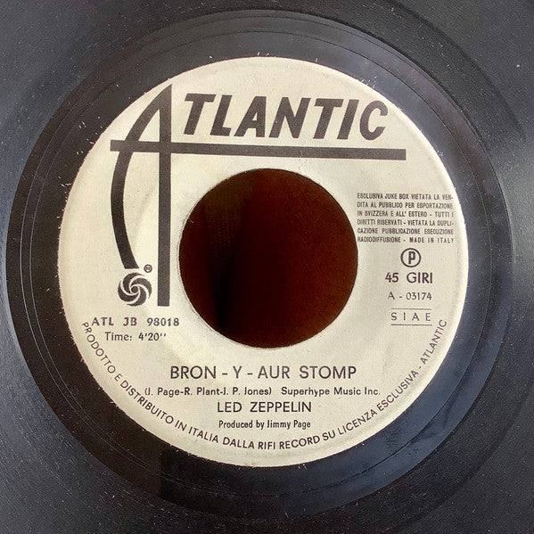 Led Zeppelin – Bron-Y-Aur Stomp / Immigrant Song - (7")