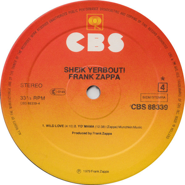 Frank Zappa - Sheik Yerbouti