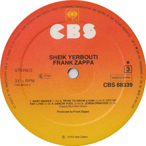 Frank Zappa - Sheik Yerbouti