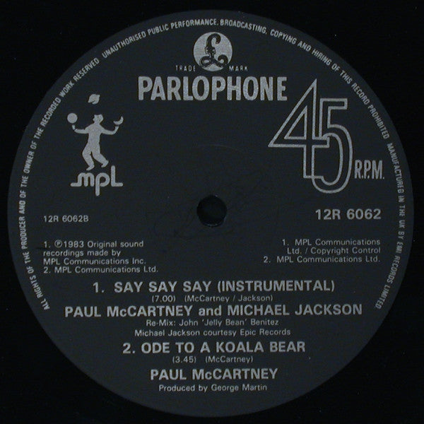 Paul McCartney And Michael Jackson – Say Say Say