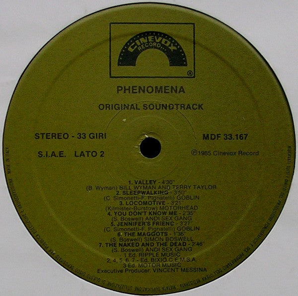 Various - Phenomena (Original Soundtrack)