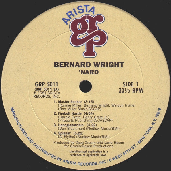Bernard Wright - 'Nard