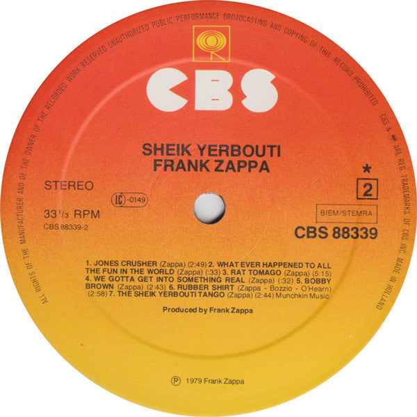 Frank Zappa - Sheik Yerbouti