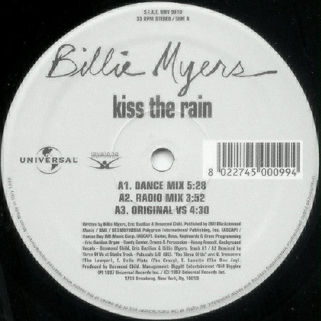 Billie Myers - Kiss The Rain
