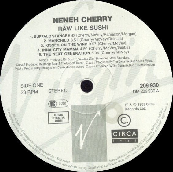 Neneh Cherry - Raw Like Sushi