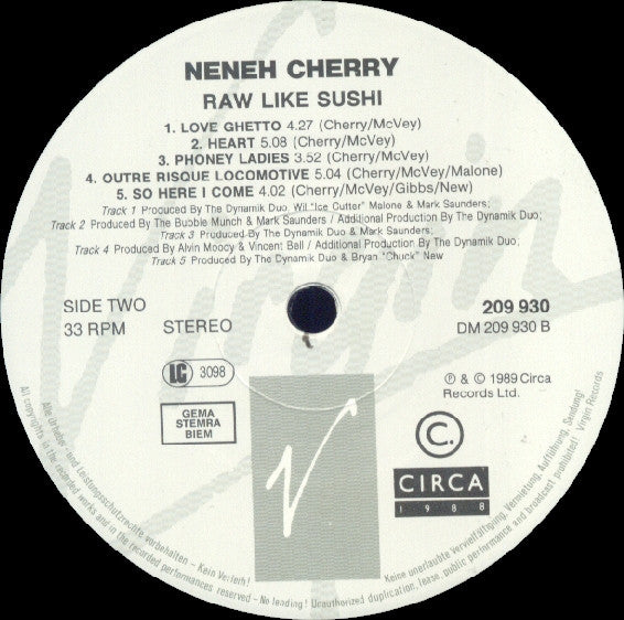 Neneh Cherry - Raw Like Sushi