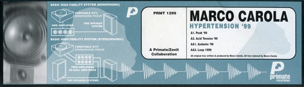 Marco Carola - Hypertension '99 E.P.