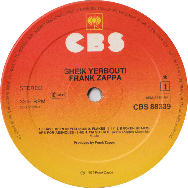 Frank Zappa - Sheik Yerbouti
