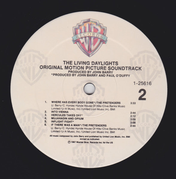 Various - The Living Daylights (Original Motion Picture Soundtrack)