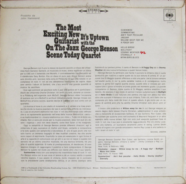 The George Benson Quartet - It's Uptown