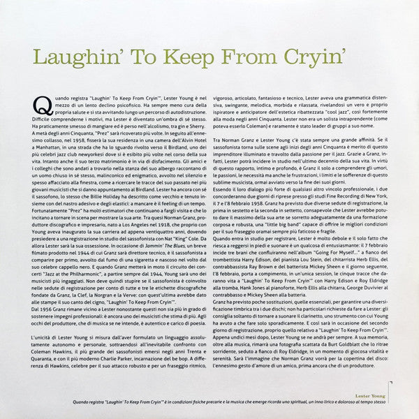 Lester Young, Roy Eldridge And Harry Edison – Laughin' To Keep From Cryin'