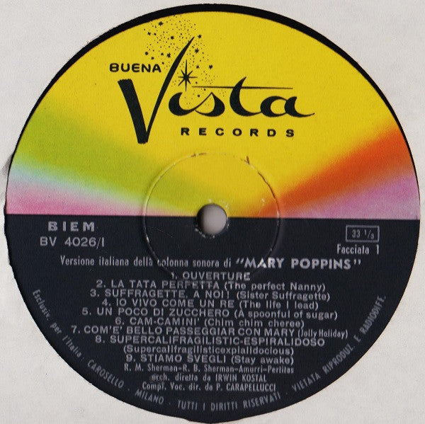 Various - Walt Disney's Mary Poppins In Italiano