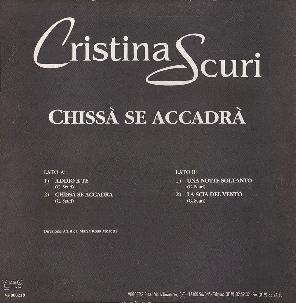 Cristina Scuri - Chissà Se Accadrà