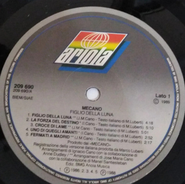Mecano - Figlio Della Luna