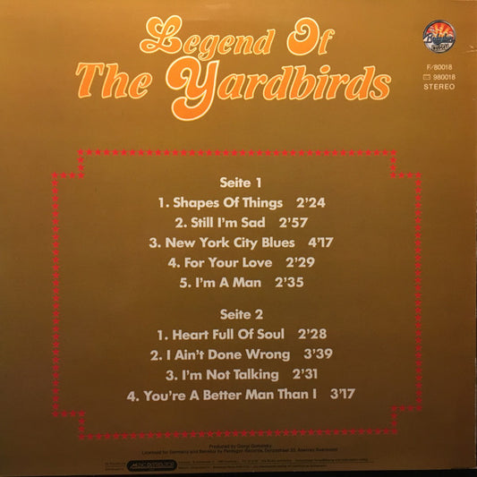 The Yardbirds - Legend Of The Yardbirds Vol. 2