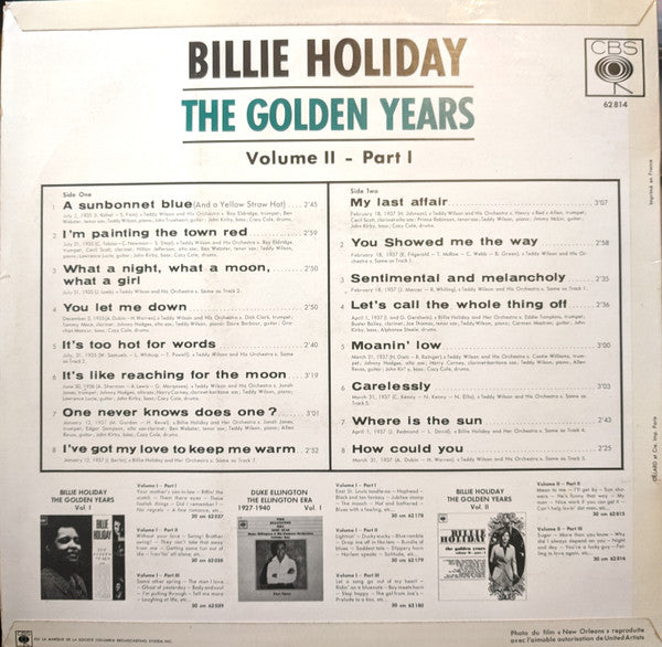 Billie Holiday - The Golden Years Volume II - Part I