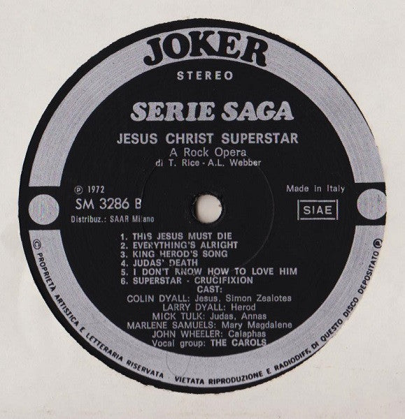 Tim Rice - Jesus Christ Superstar - A Rock Opera
