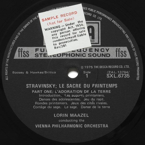 Igor Stravinsky - Le Sacre Du Printemps