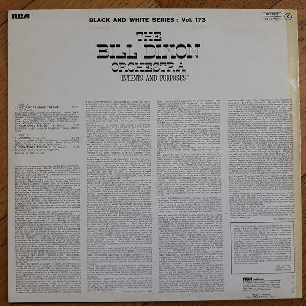 The Bill Dixon Orchestra - Intents And Purposes