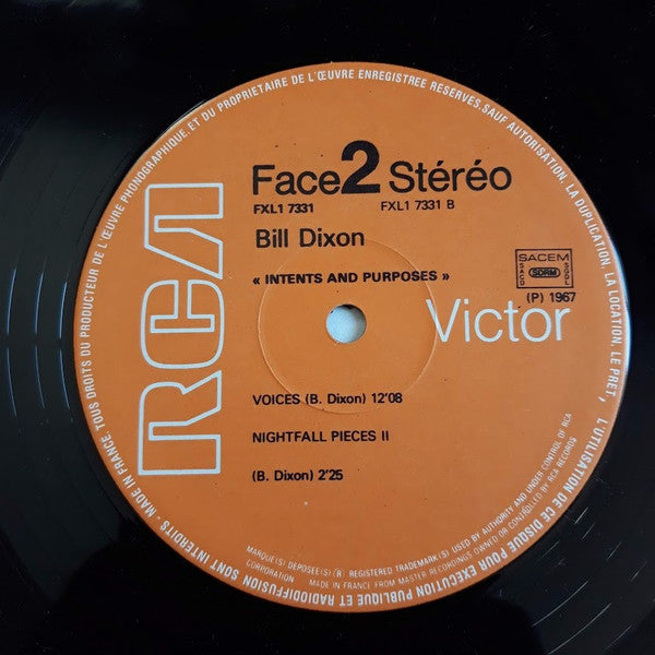 The Bill Dixon Orchestra - Intents And Purposes