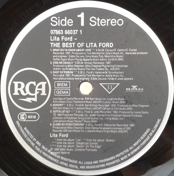Lita Ford - The Best Of Lita Ford