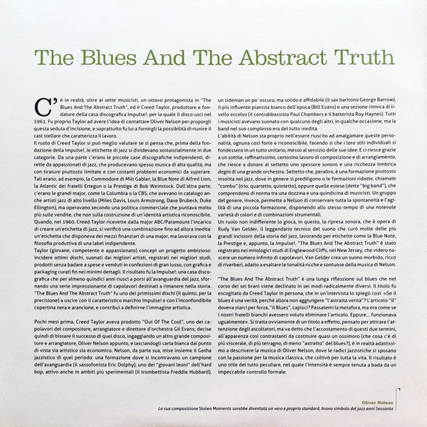 Oliver Nelson - The Blues And The Abstract Truth