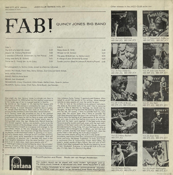 The Quincy Jones Big Band - Fab!