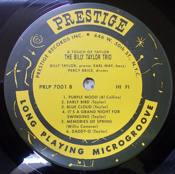 Billy Taylor Trio - A Touch Of Taylor