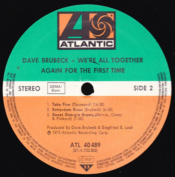 Dave Brubeck - We're All Together Again For The First Time