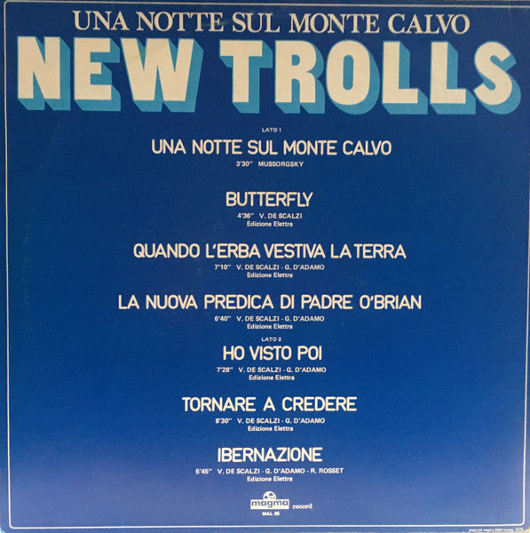 New Trolls - Una Notte Sul Monte Calvo