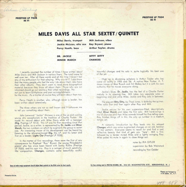 Miles Davis - Quintet / Sextet