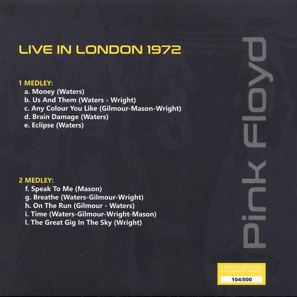 Pink Floyd - Live In London 1972