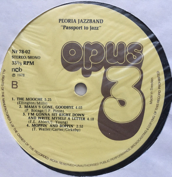 Peoria Jazzband - Passport To Jazz