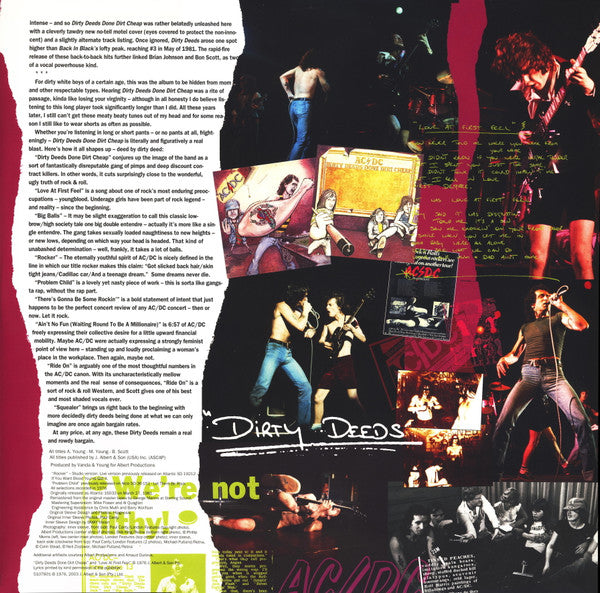 AC/DC - Dirty Deeds Done Dirt Cheap (nuovo)