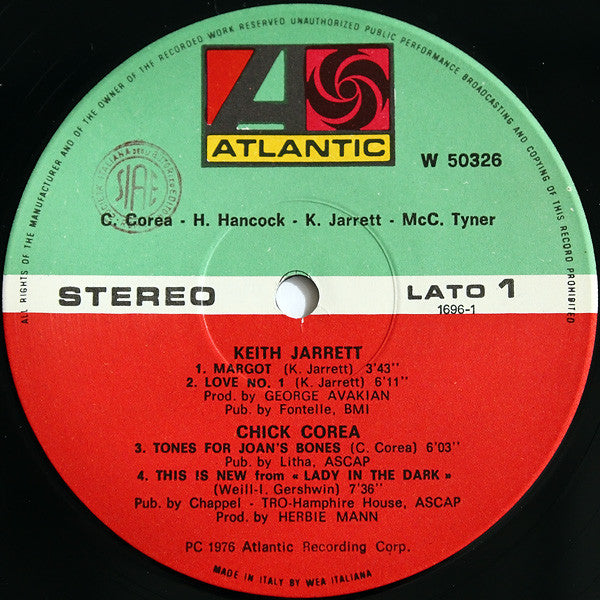 Chick Corea / Herbie Hancock / Keith Jarrett / McCoy Tyner – Chick Corea, Herbie Hancock, Keith Jarrett, McCoy Tyner
