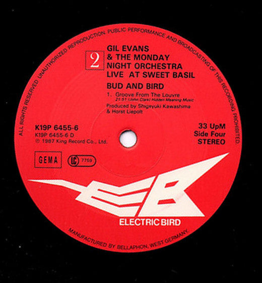 Gil Evans & The Monday Night Orchestra – Bud And Bird (Live At Sweet Basil)