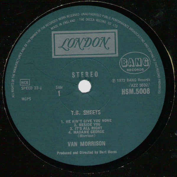 Van Morrison - T.B. Sheets